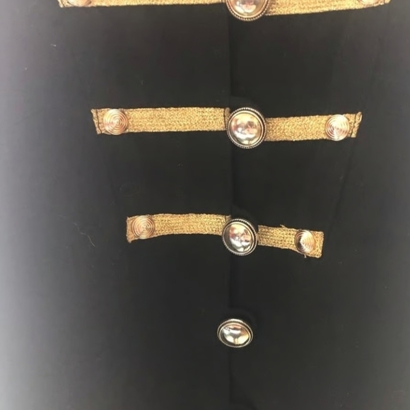 Maggie Barnes Black and Gold Tunic Top - Picture 3 of 6